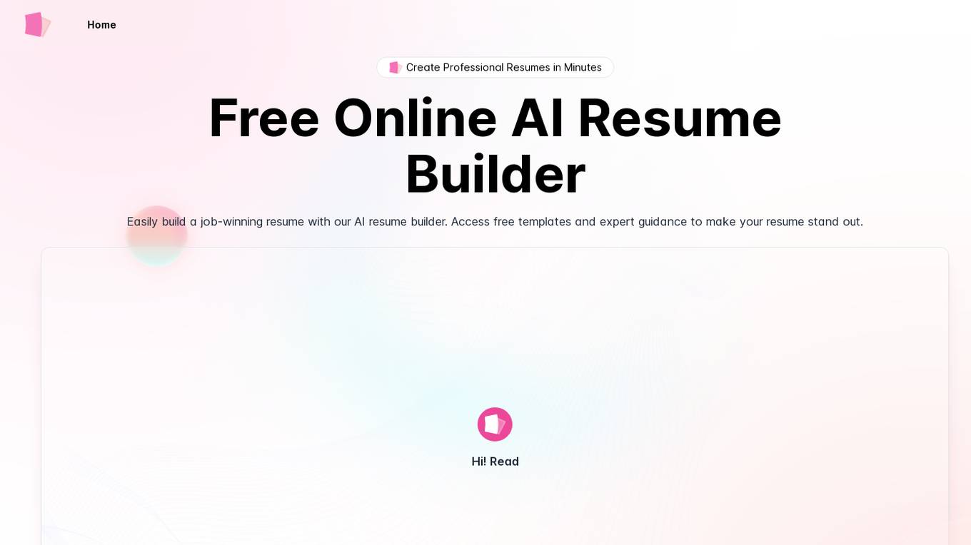 AIResumeBuilder.me screenshot