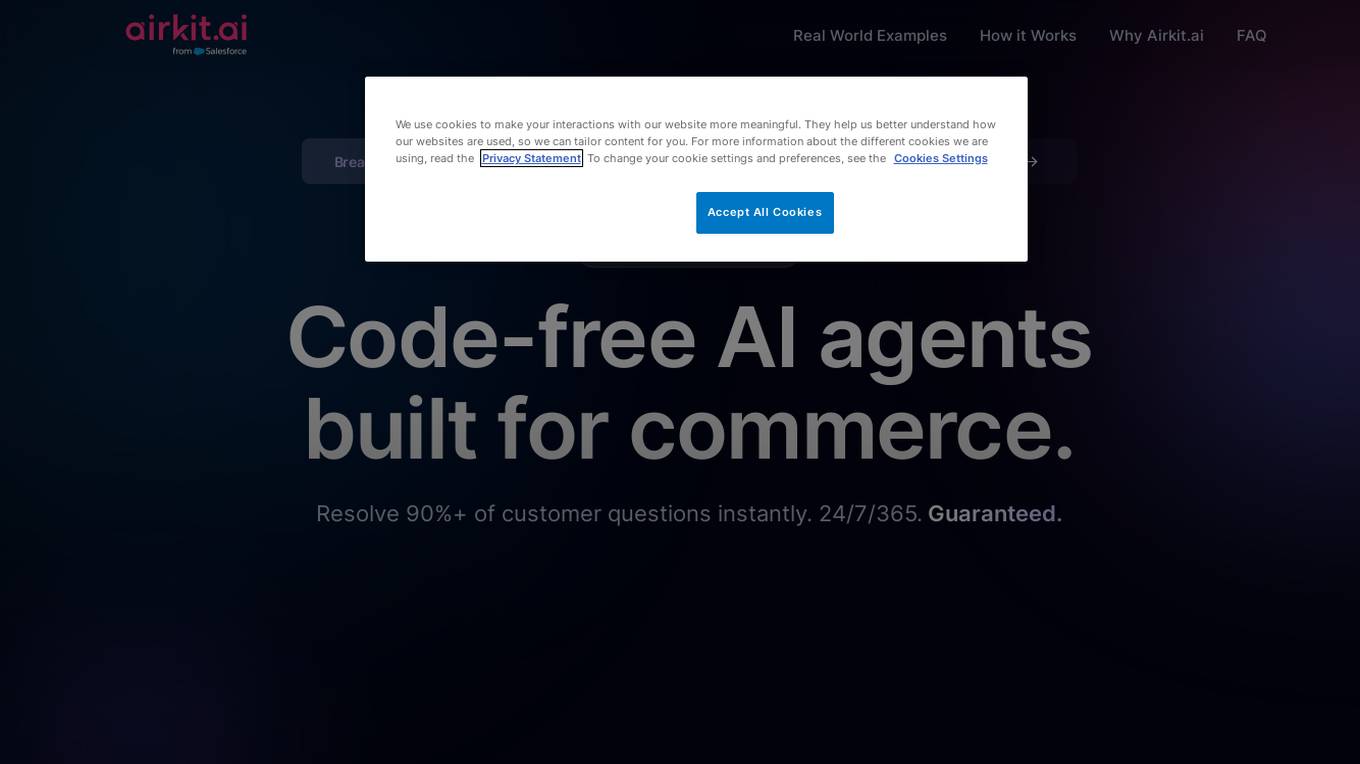 Airkit.ai eCommerce Screenshot