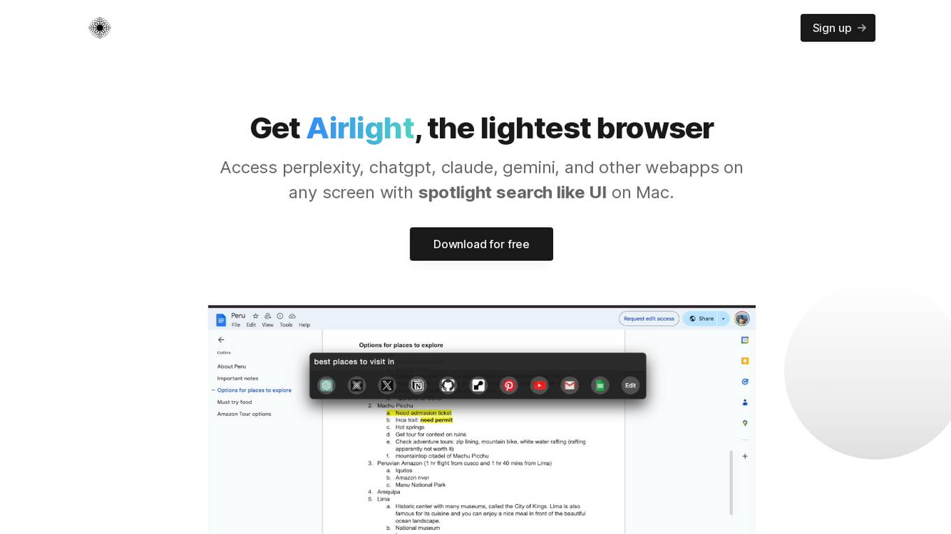 Airlight screenshot