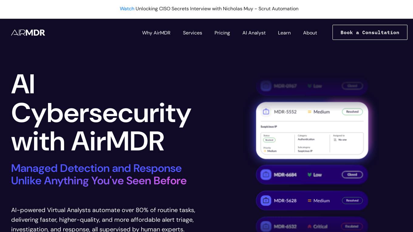 AirMDR Screenshot