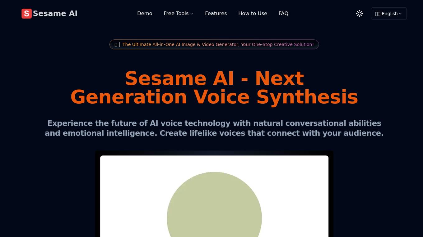 Sesame AI Screenshot