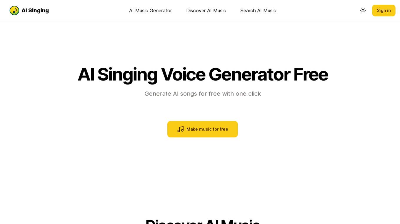 AI Singing Screenshot