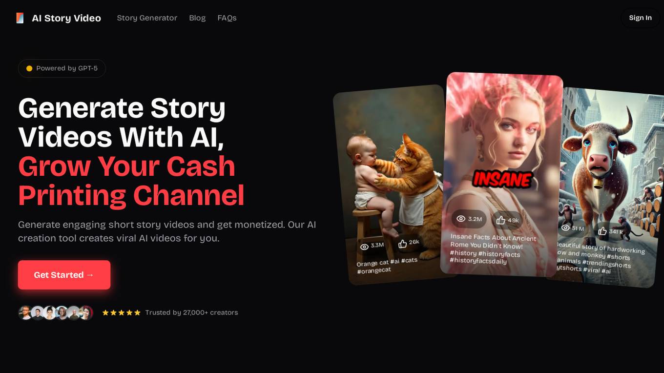 AI Story Video Screenshot