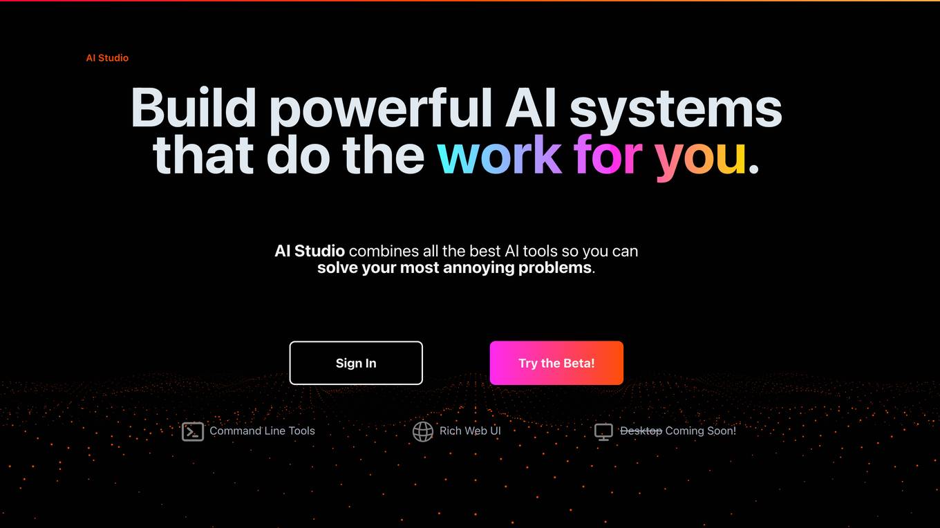 AI Studio Screenshot