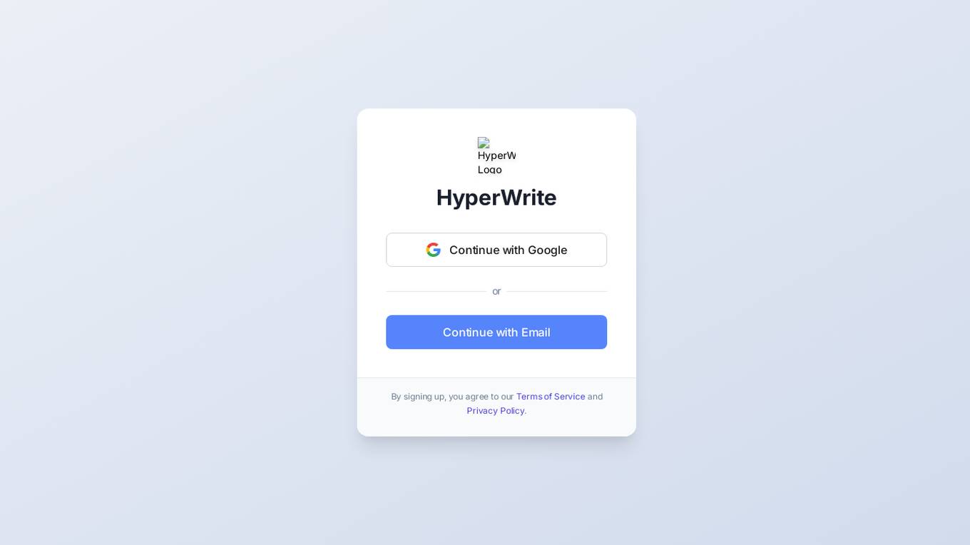 HyperWrite screenshot