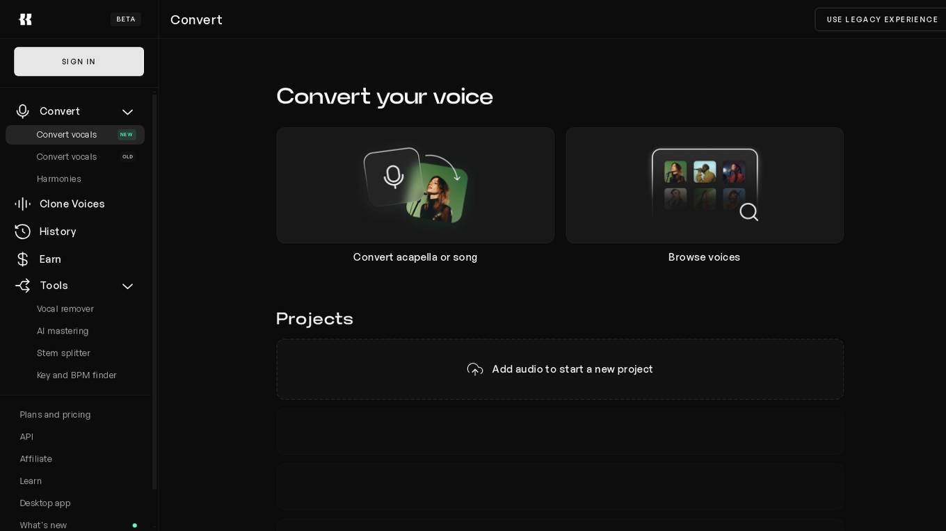 AI Voice Studio Screenshot