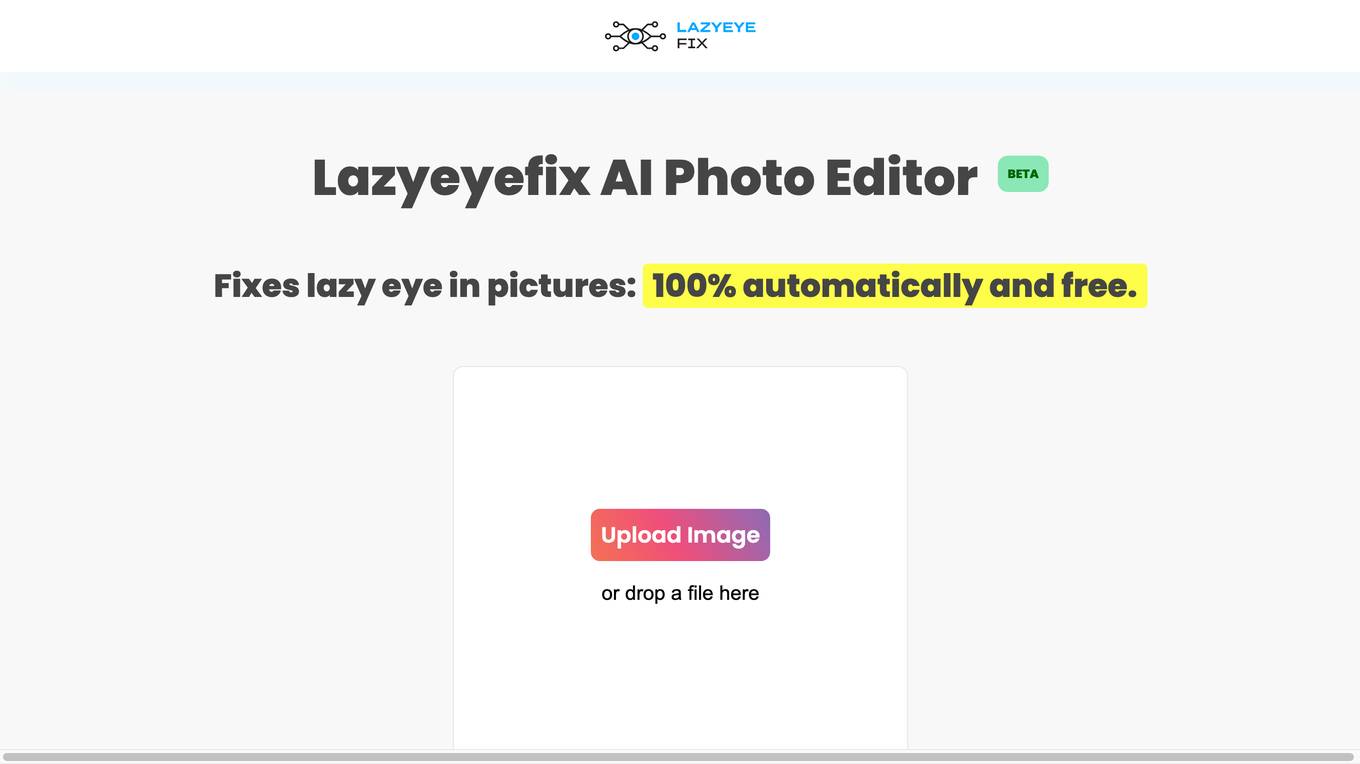 Lazyeyefix AI Photo Editor Screenshot