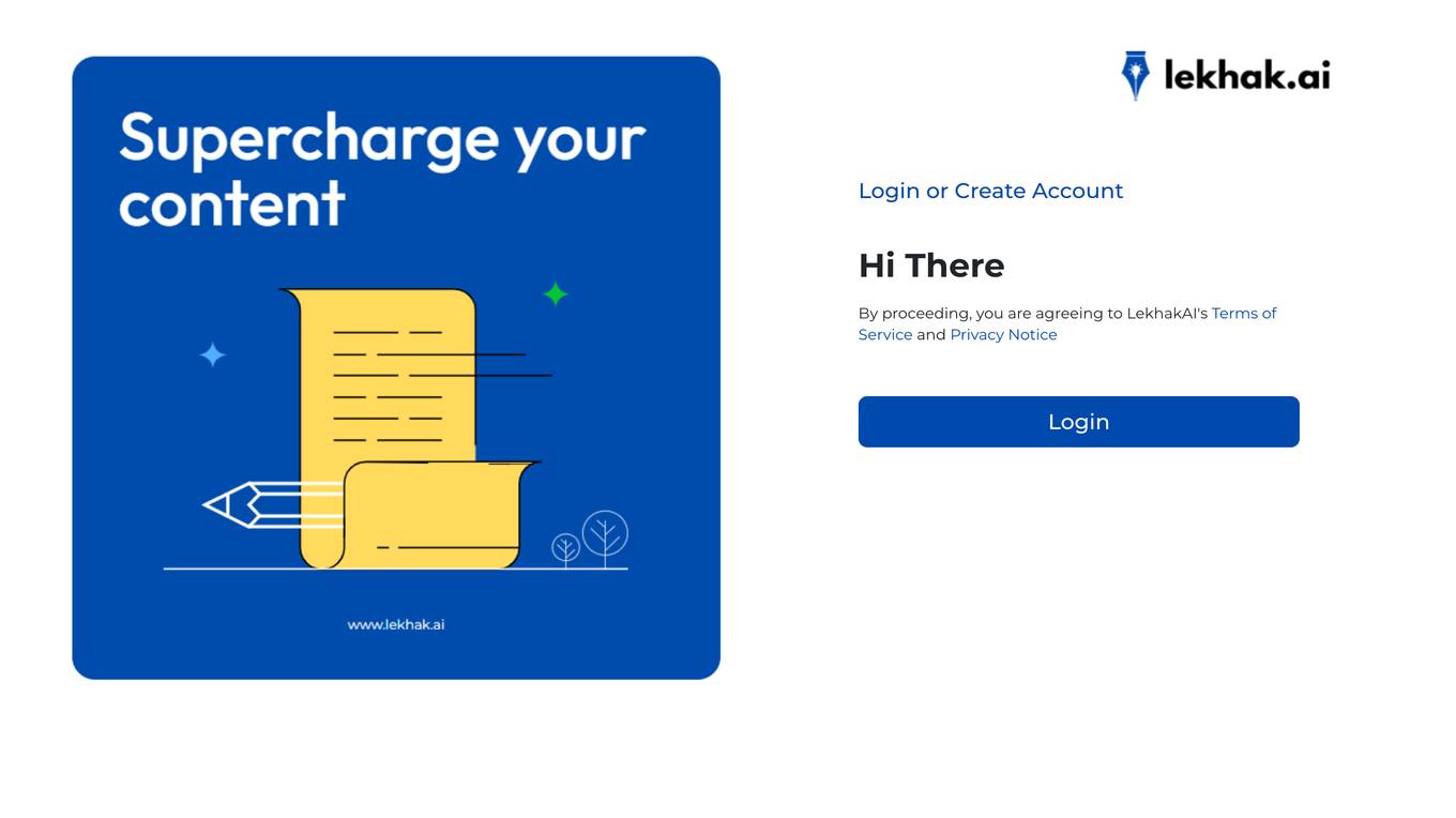 Lekhak.ai Screenshot