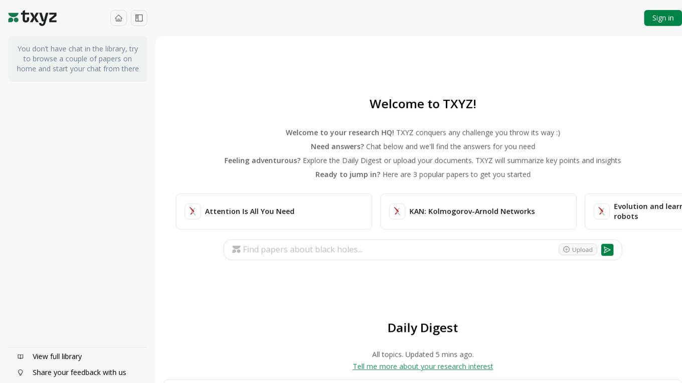 txyz.ai Screenshot