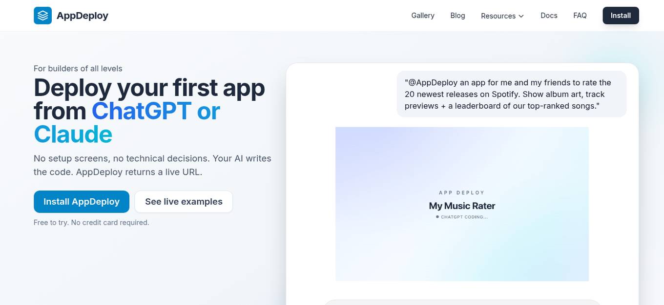 AppDeploy Screenshot