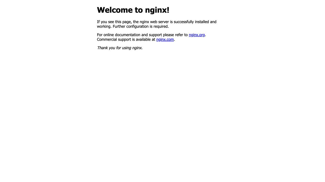 nginx Screenshot