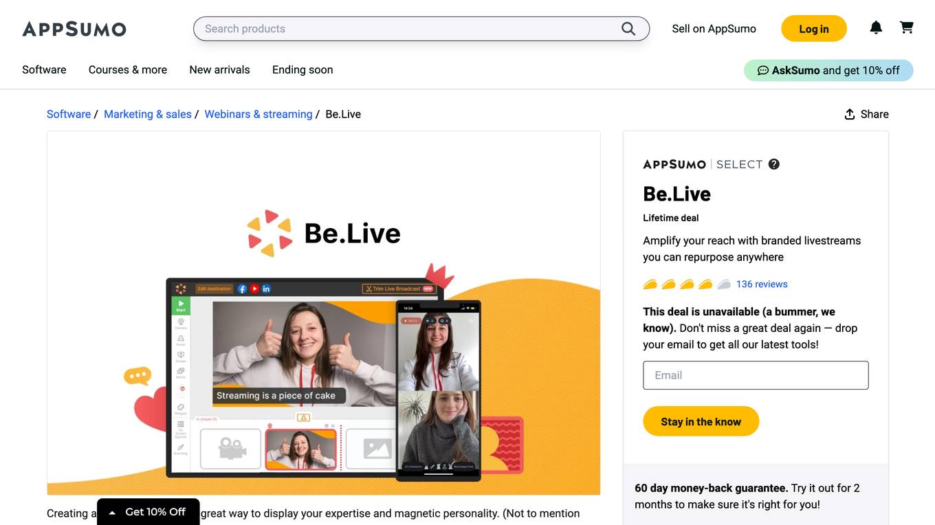 Be.Live screenshot