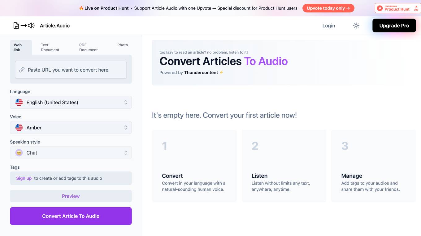 Article.Audio Screenshot