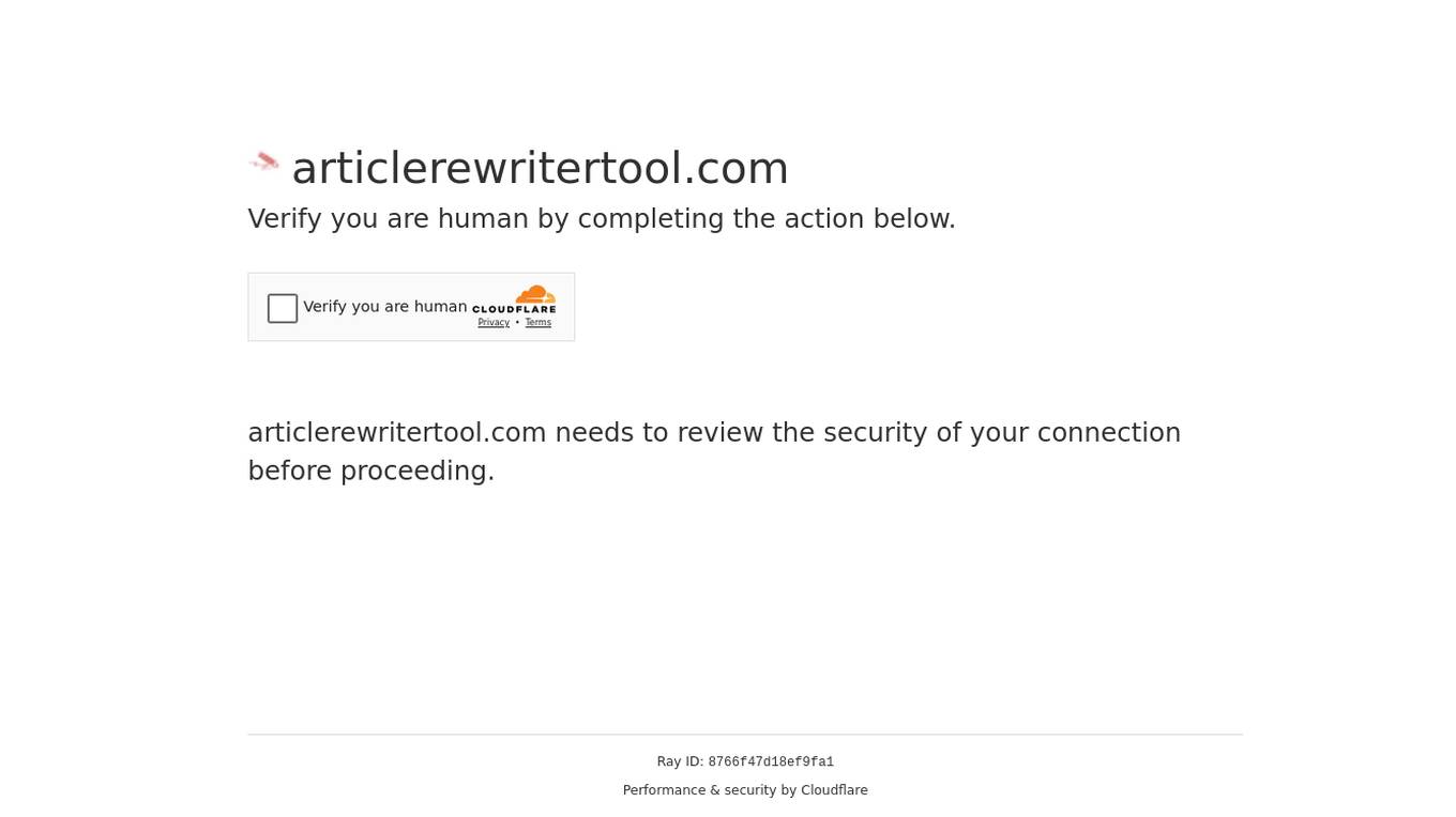 Article Rewriter Tool Screenshot