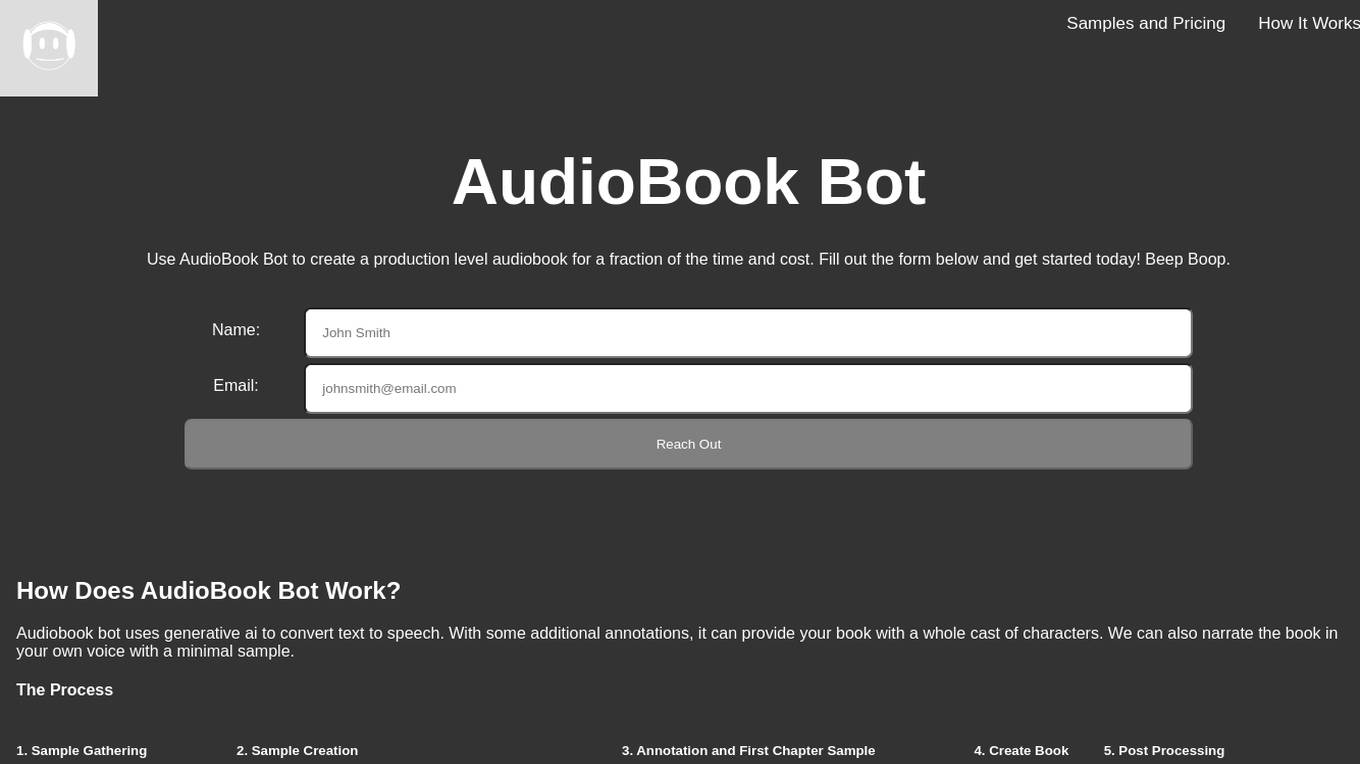 AudioBook Bot screenshot