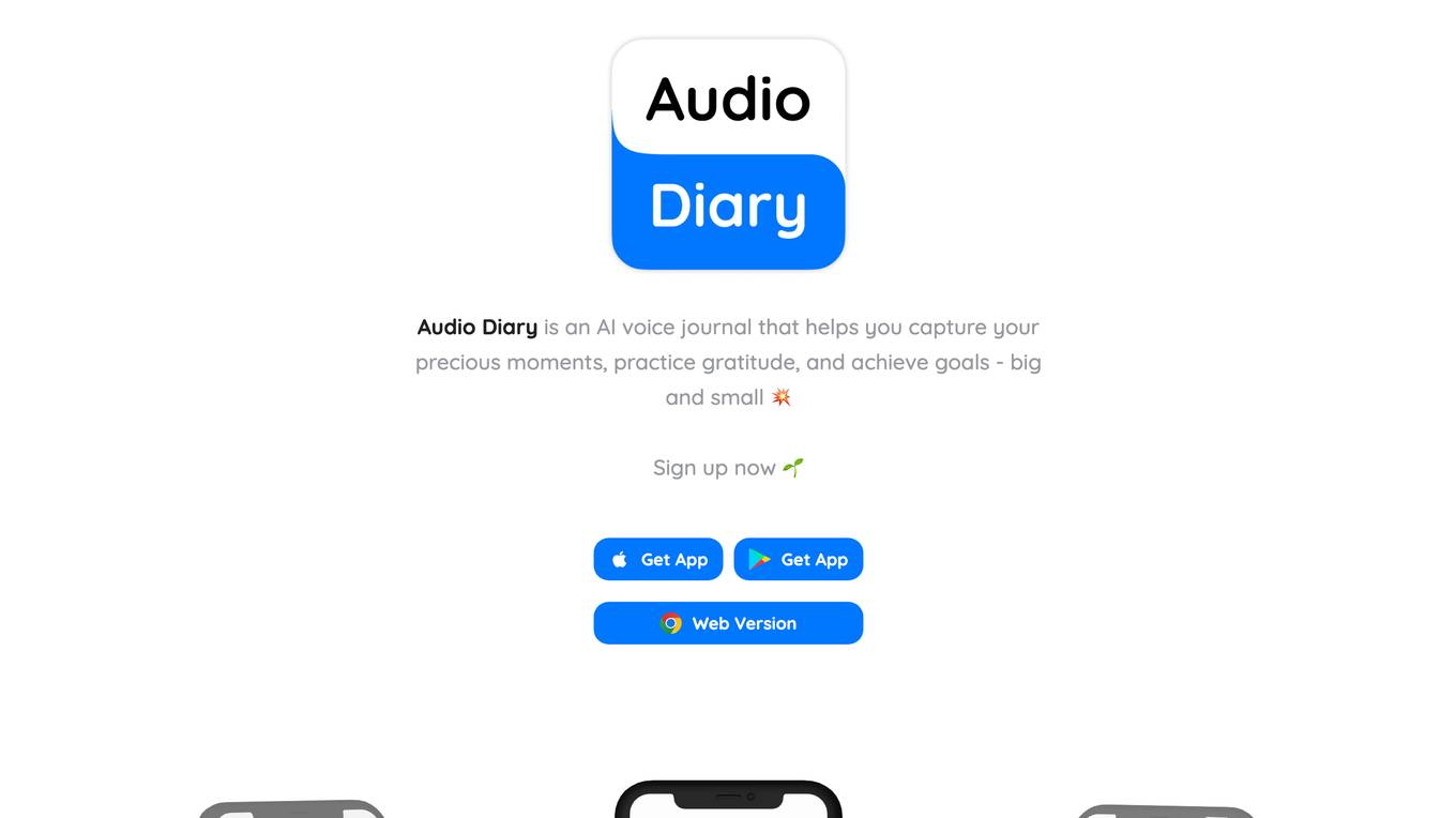 Audio Diary screenshot