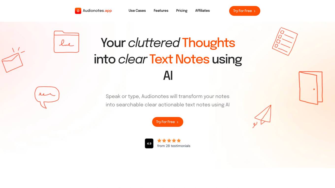 Audionotes screenshot