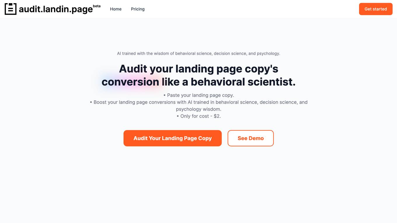 Audit.Landin.Page Screenshot