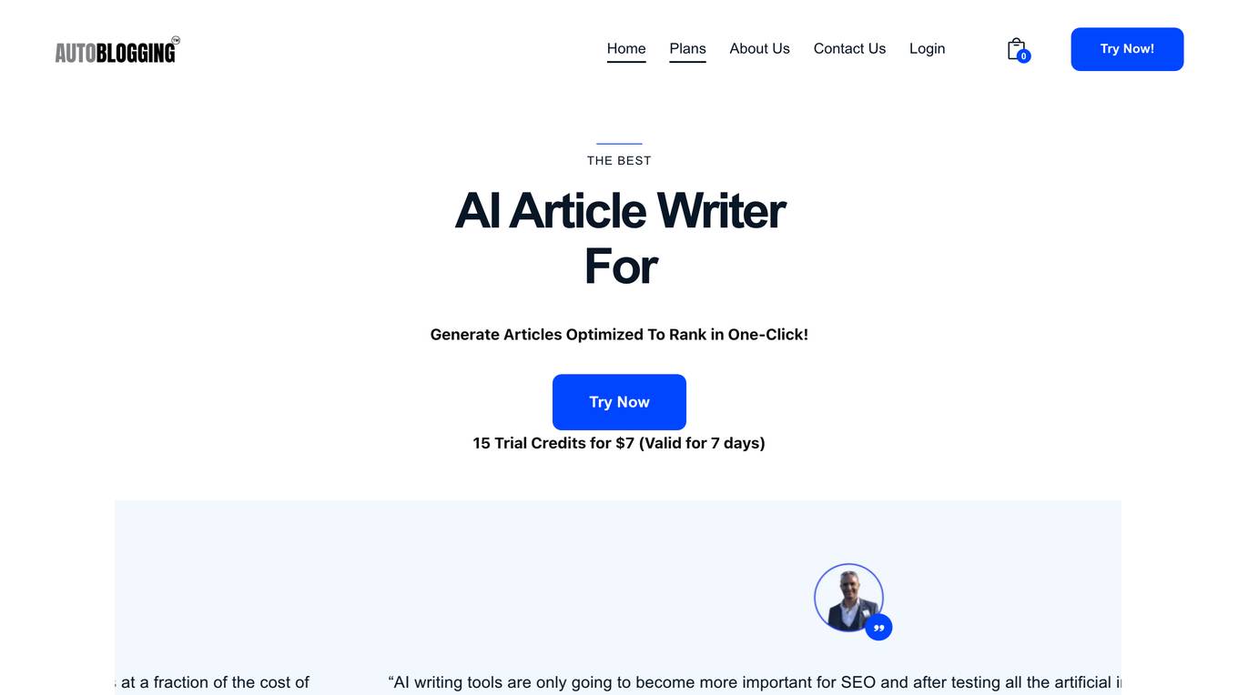 Autoblogging.ai Screenshot