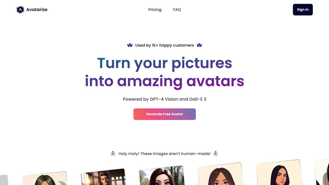 Avatarize Screenshot