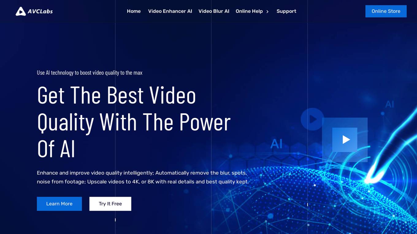 AVCLabs Video Enhancer AI Screenshot