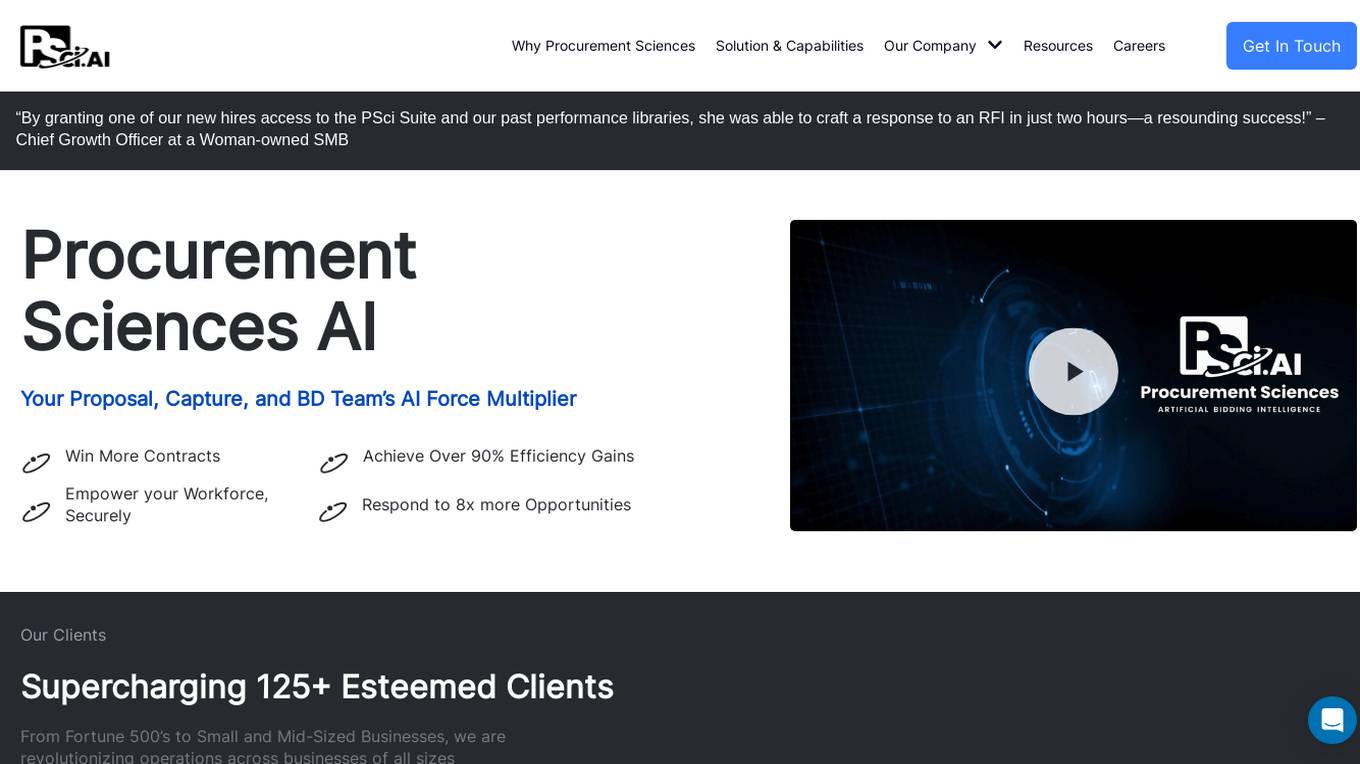 Procurement Sciences Screenshot