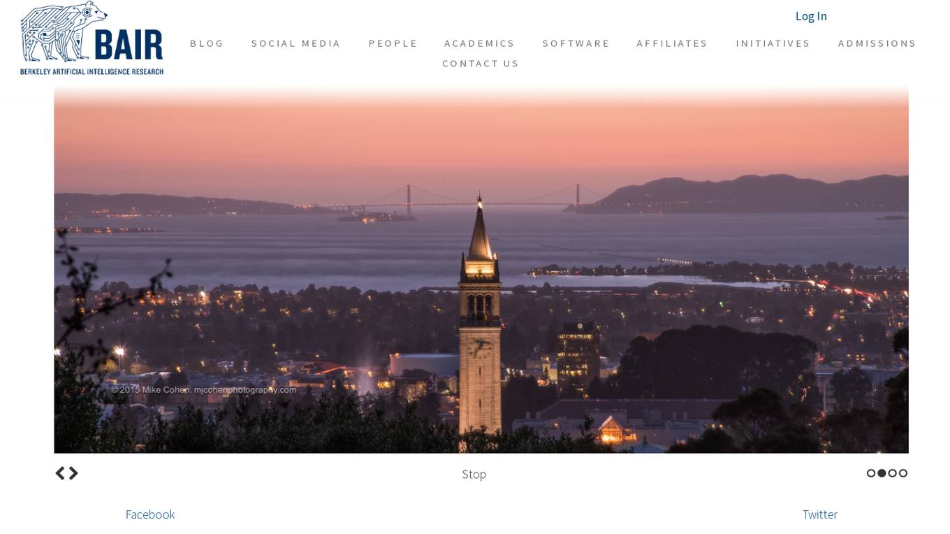 Berkeley Artificial Intelligence Research (BAIR) Lab Screenshot