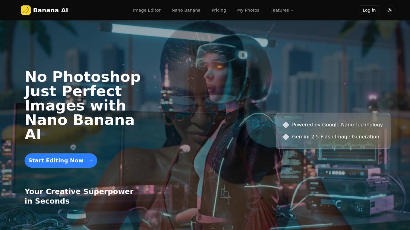 Banana AI Image Editor Nano Banana Screenshot