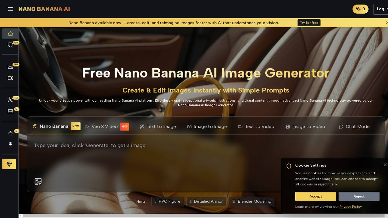 Nano Banana AI Image Creator & Editor Screenshot