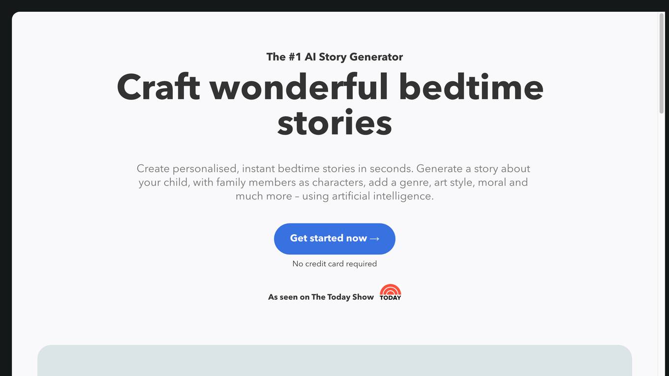 Bedtimestory.ai screenshot