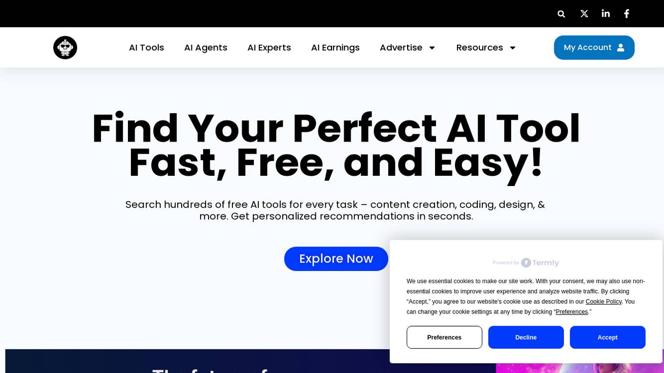 Bestfreeaitools.io Screenshot