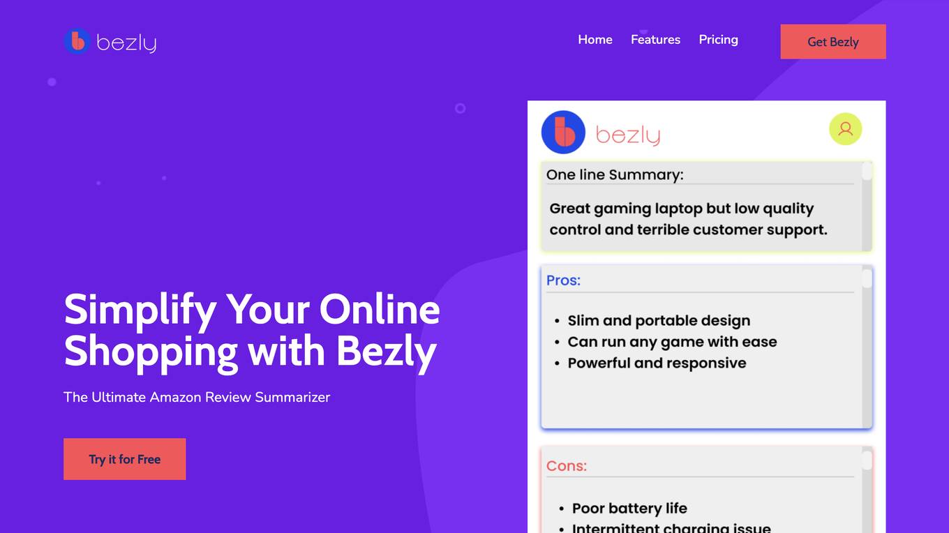 Bezly screenshot