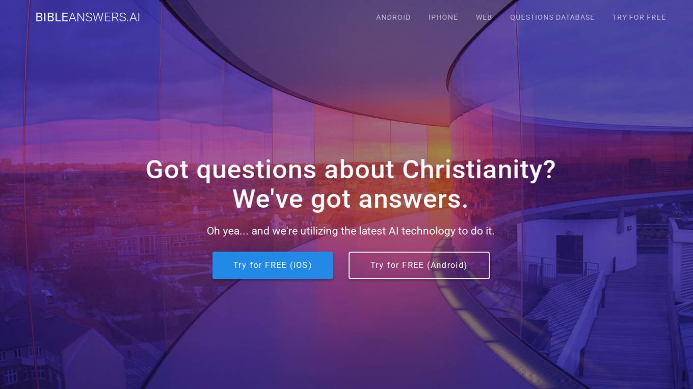 Bible Answers AI Screenshot