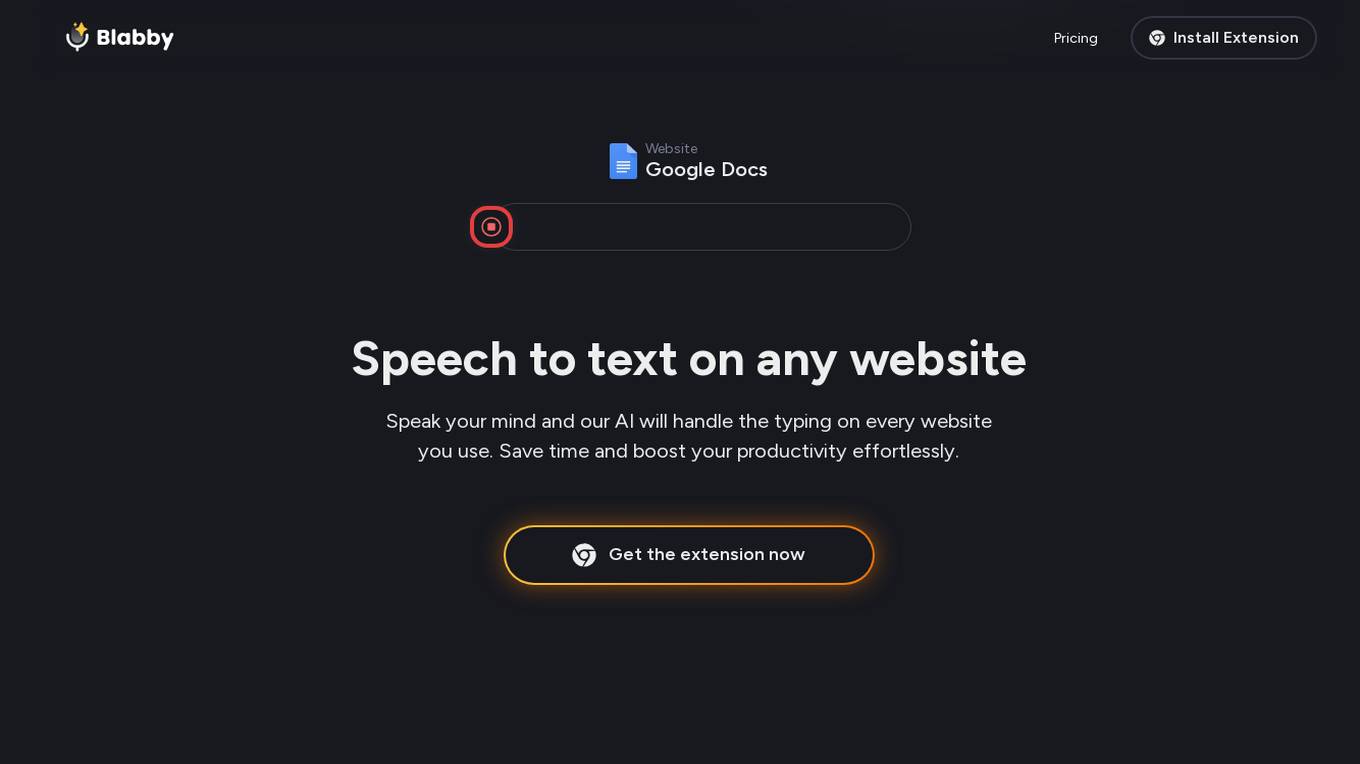 BlabbyAI Screenshot