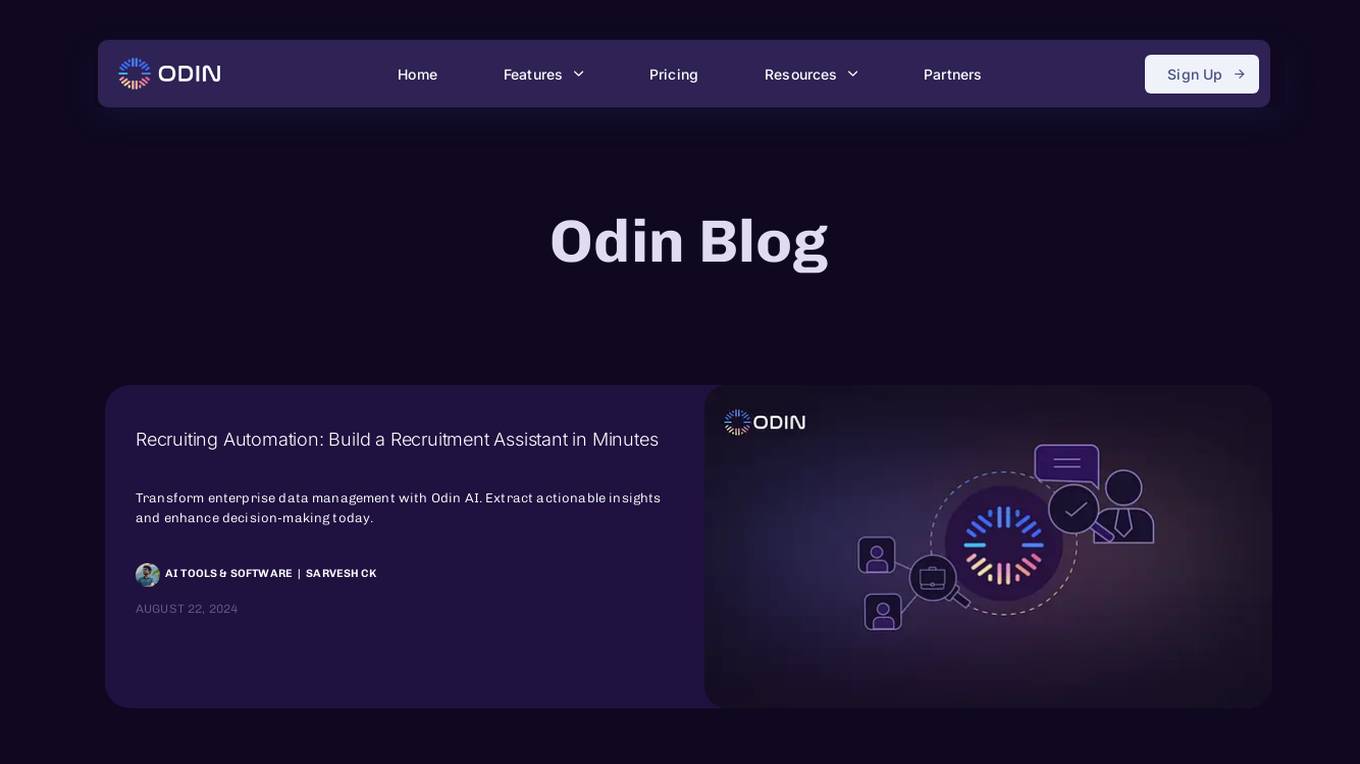 Odin AI screenshot