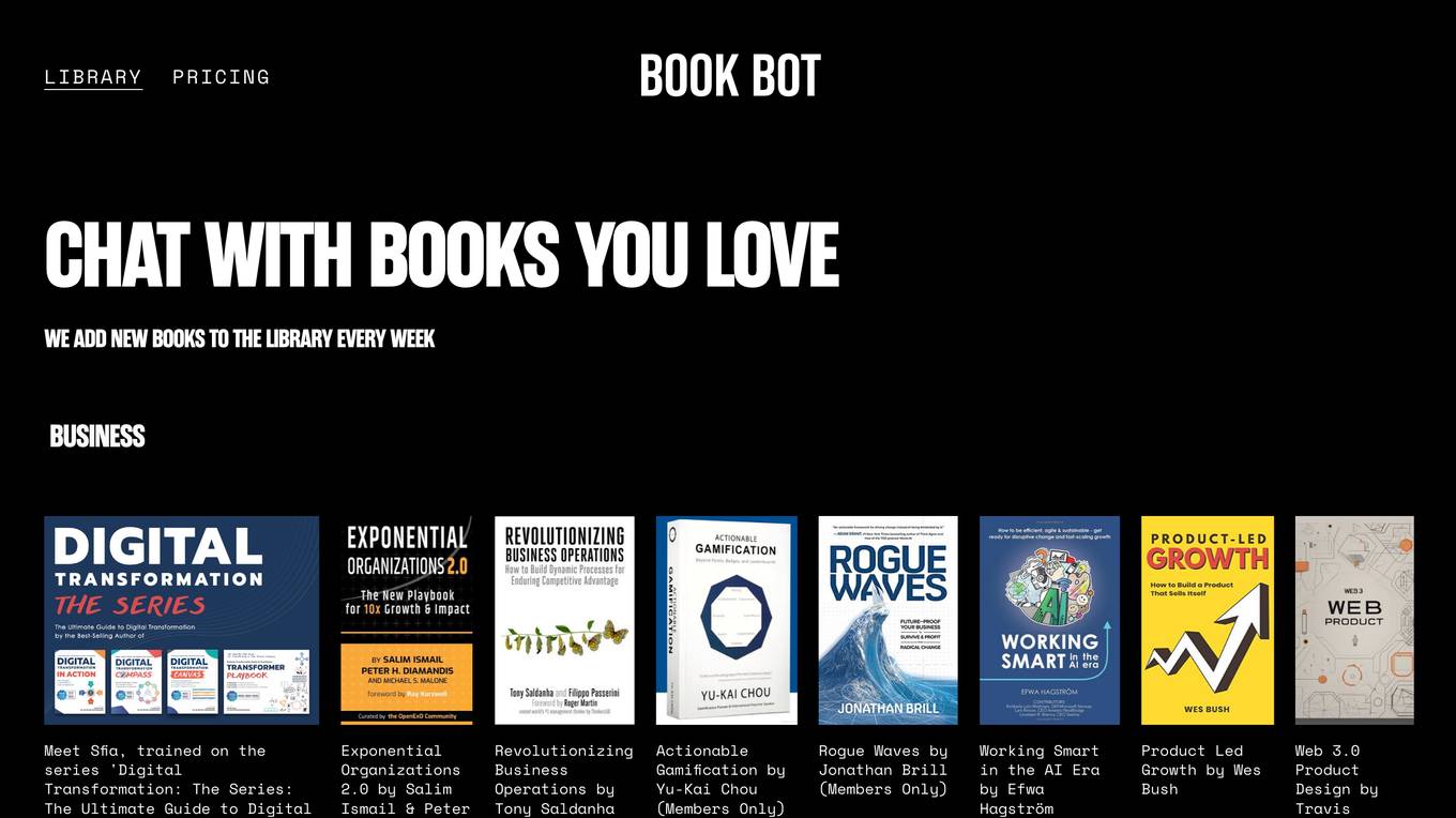 Book Bot screenshot