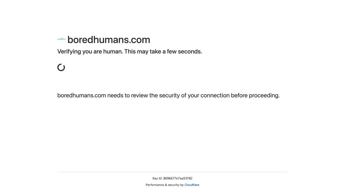 BoredHumans.com Screenshot