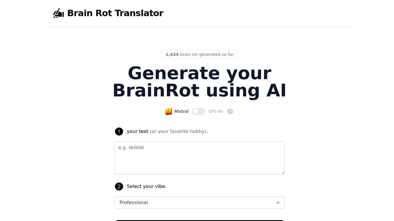 Brain Rot Translator screenshot