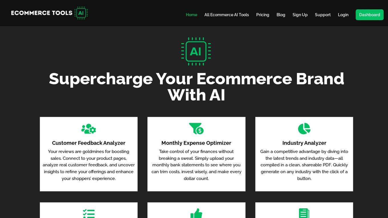 Ecommerce Tools AI screenshot