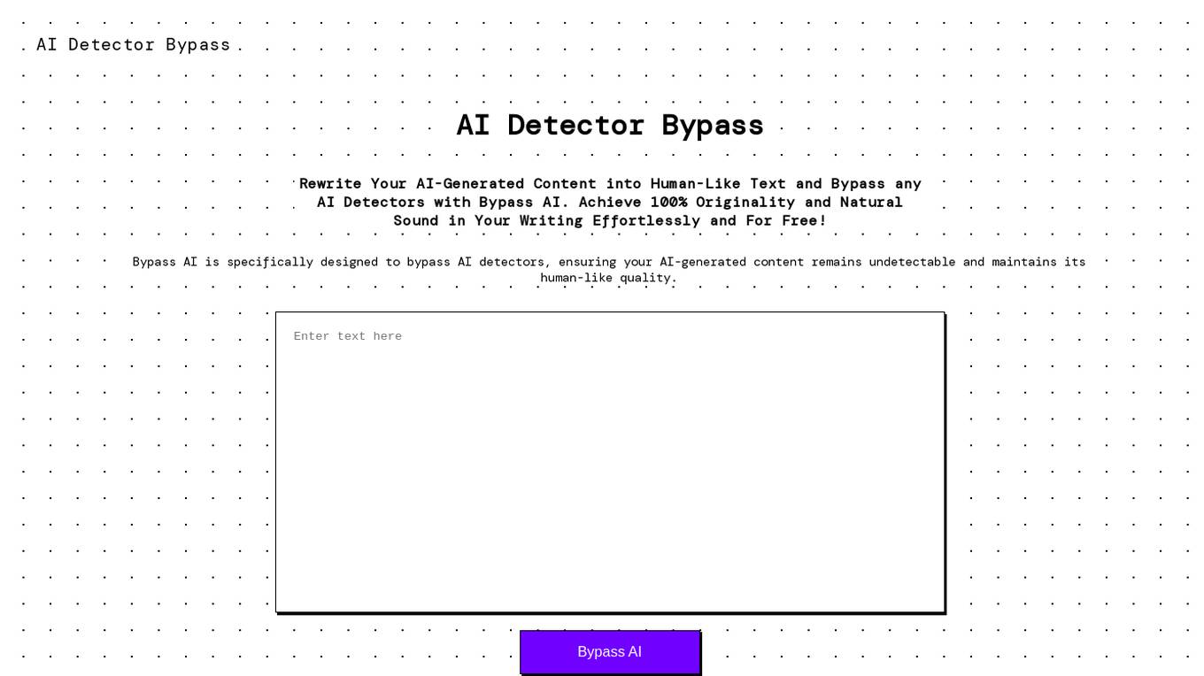 Bypass AI Screenshot