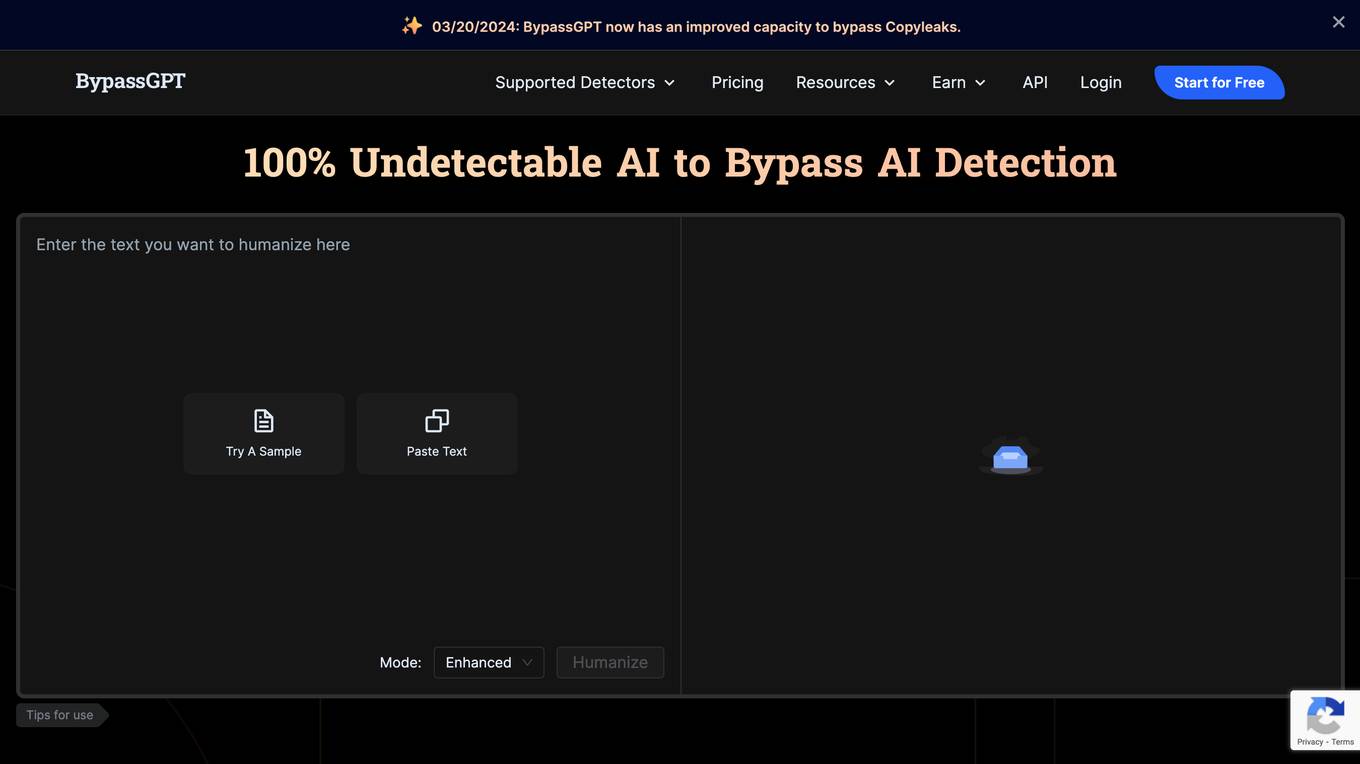 BypassGPT screenshot