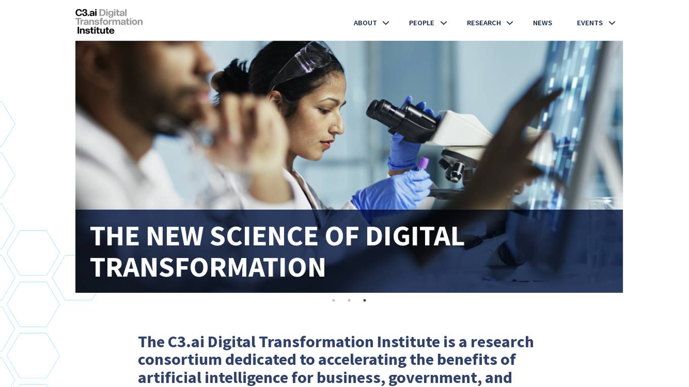 C3.ai Digital Transformation Institute Screenshot