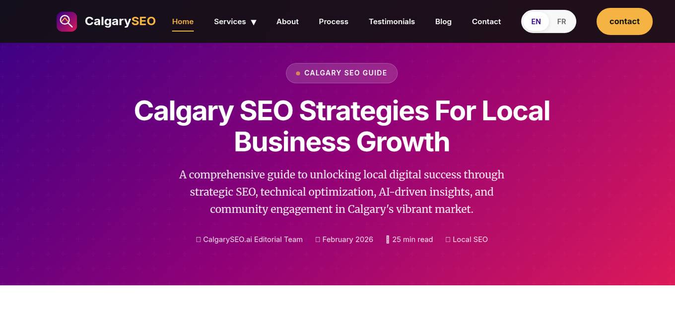 CalgarySEO.ai Screenshot