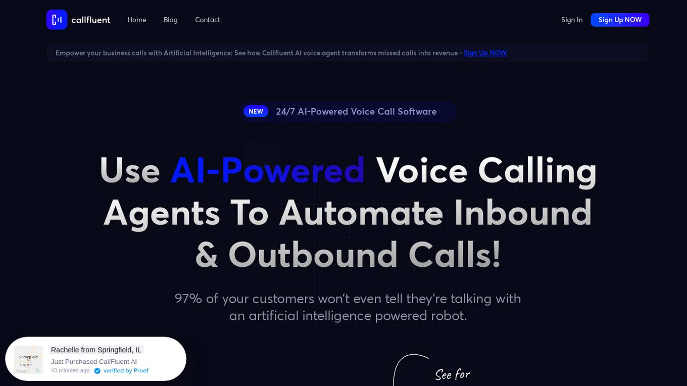 CallFluent AI Screenshot