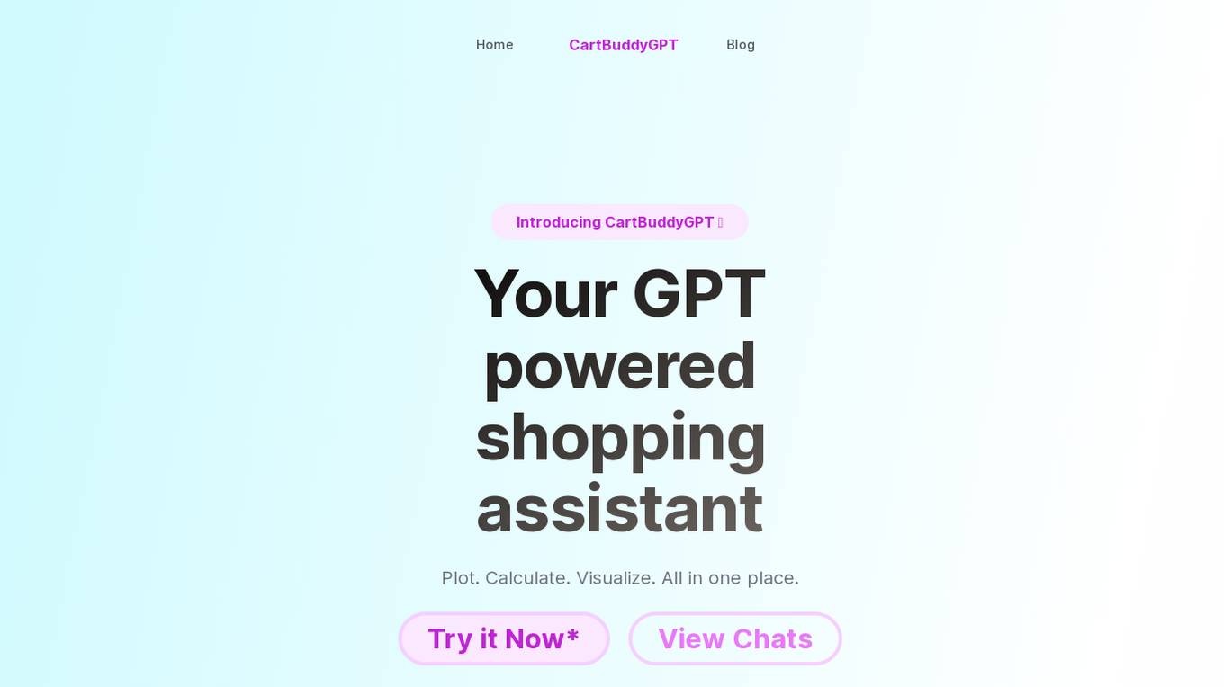 CartBuddyGPT Screenshot