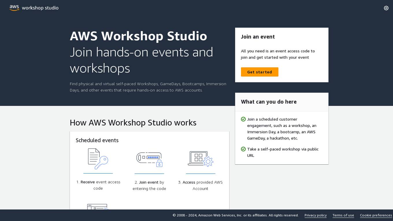 Workshop Studio screenshot