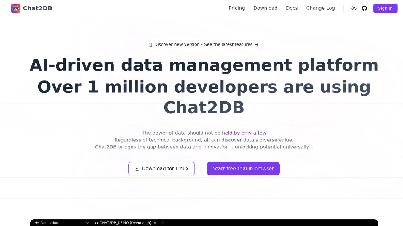 Chat2DB screenshot