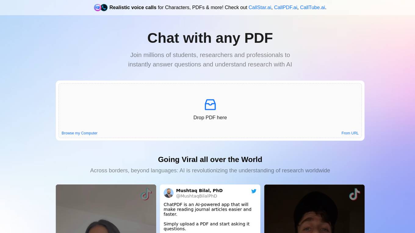 ChatPDF Screenshot