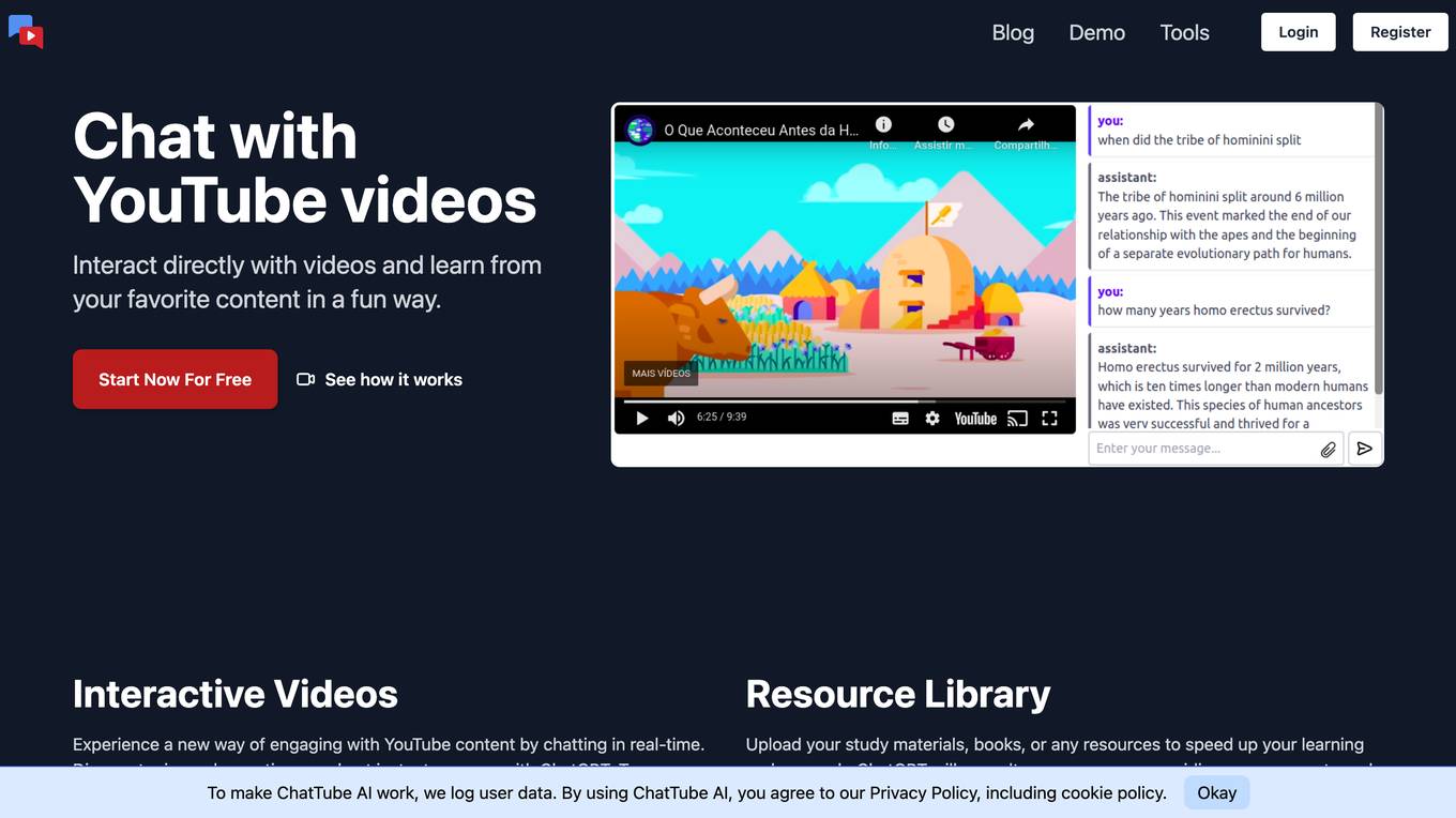 ChatTube AI Screenshot