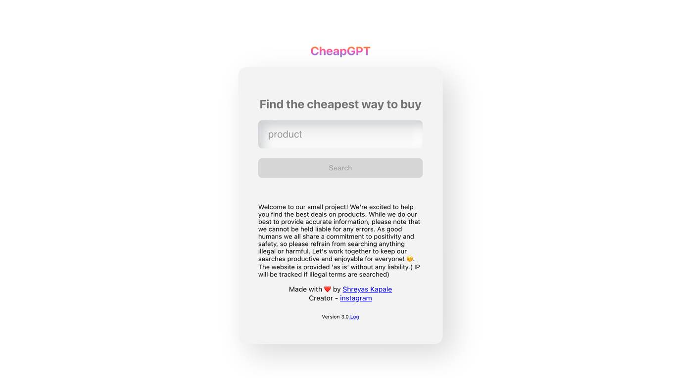 cheapgpt.xyz Screenshot